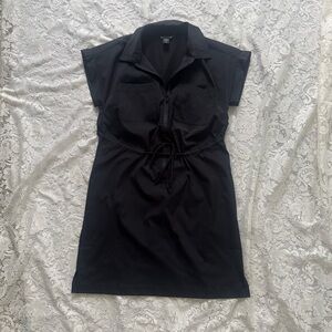 Athleta Women's Topspin Dress Black Size XS Sleeveless Stretch Tennis Athleisure